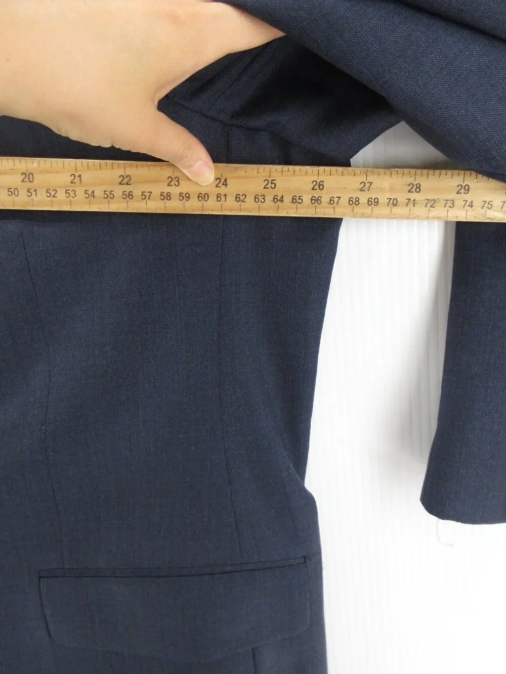Hickey Freeman Suit 52 Navy Milburn II Wool Formal Luxury USA 46 NEW
